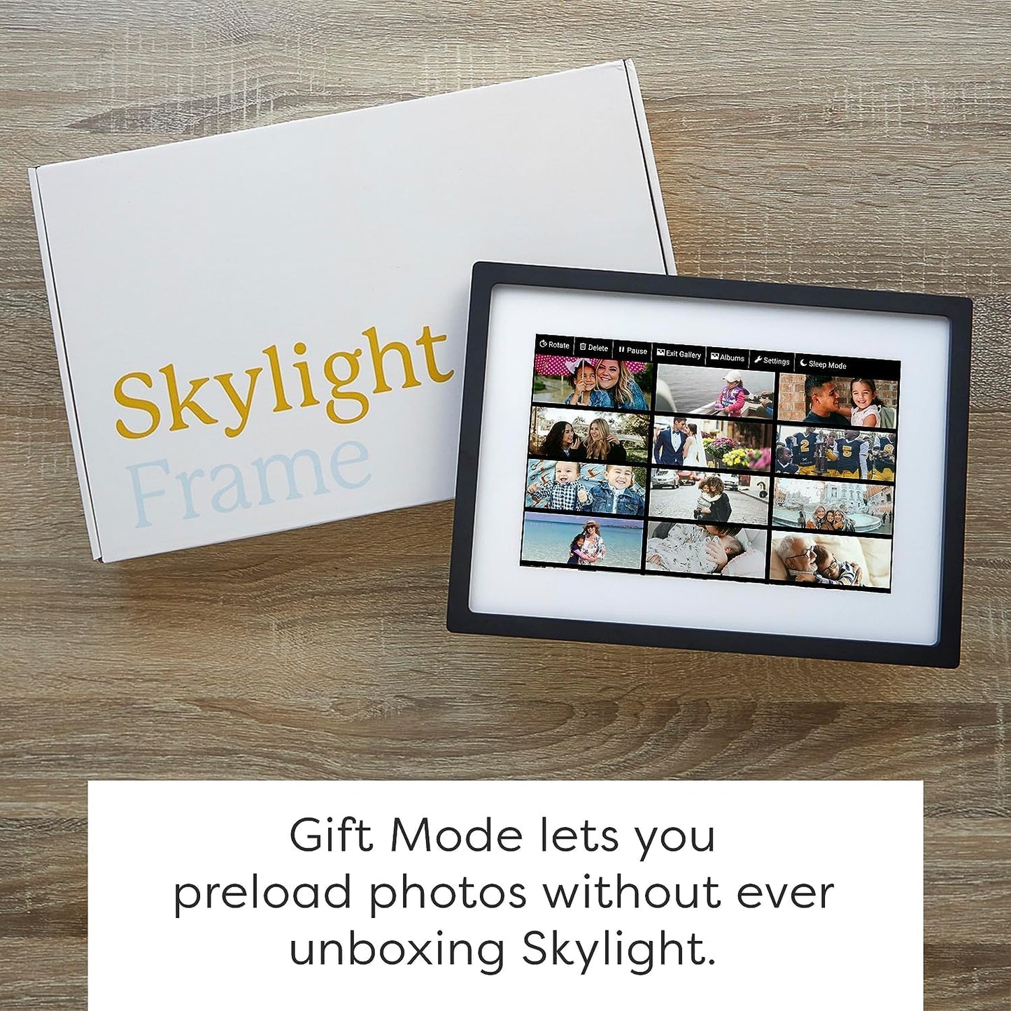 Skylight Frame – WiFi Digital Picture Frame Customer Support, Touch Screen Digital Photo Frame with Easy Setup, Photo Gifts for Parents and Grandparents - 10 Inch Black