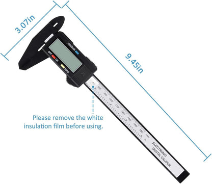 Digital Caliper, Adoric 0-6" Calipers Measuring Tool - Electronic Micrometer Caliper with Large LCD Screen, Auto-off Feature, Inch and Millimeter Conversion