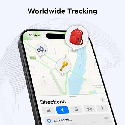 UGREEN FineTrack Smart Finder, Bluetooth Tracker Tag, 2-Year Replaceable Battery, Compatible with Apple Find My (iOS only), 80dB Alarm Volume, Item Finder and Locator for Keys, Wallet, Luggage, Car