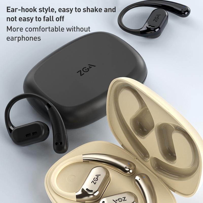 NNEDSZ Wireless Bluetooth Earphone Ear-Mounted - Black